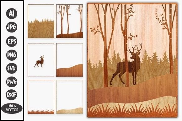3D Laser Cut Landscape Art