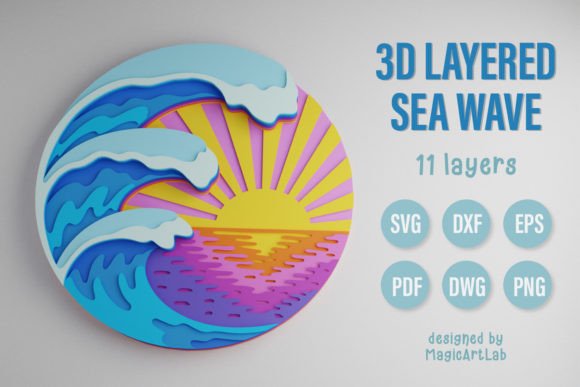 3D Layered Sea Wave: A Creative Revolution in Digital Design