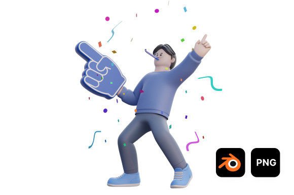 3D Man the Number 1 Fan
