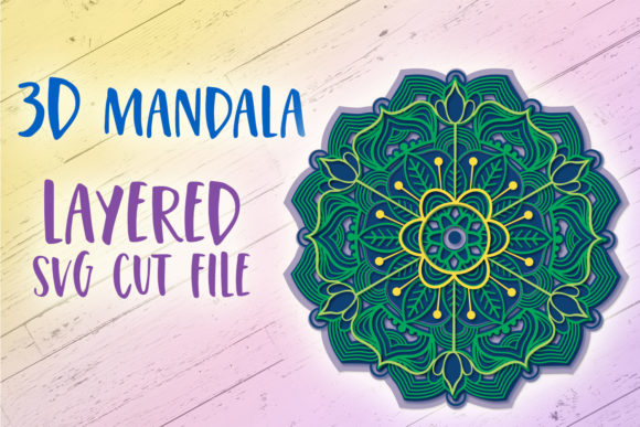 3D Mandala Papercut Design