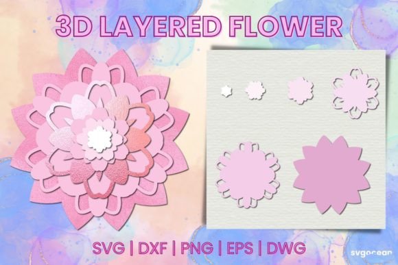 3D Paper Flower SVG: A Creative Tool for Every Project