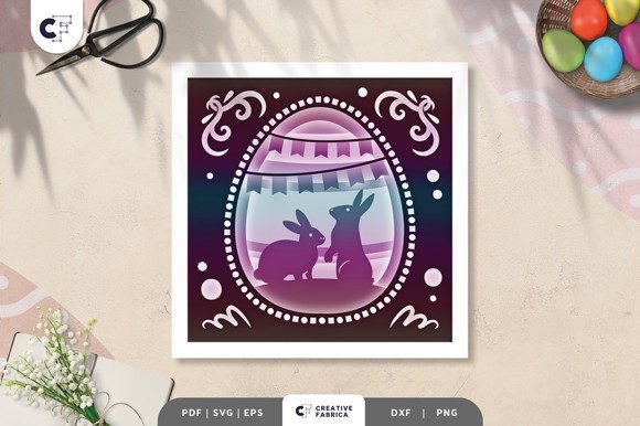 Easter Egg with Bunny 3D Shadow Box: A Creative Craft for All Skill Levels