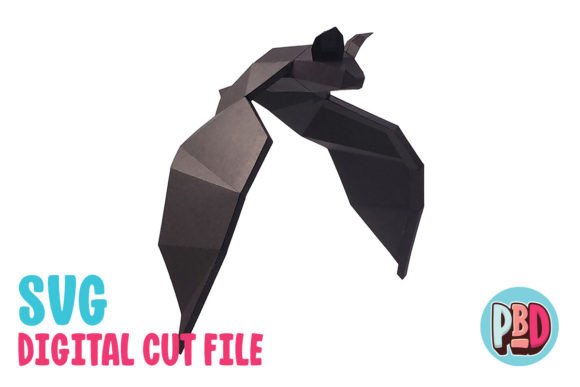 Hanging Bat 3D Papercraft - Pose 2: A Creative Halloween Decoration