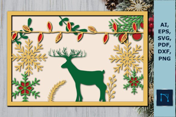Layer 3D Christmas Shadow Box SVG Decor: A Creative and Practical Solution for Holiday Enthusiasts
