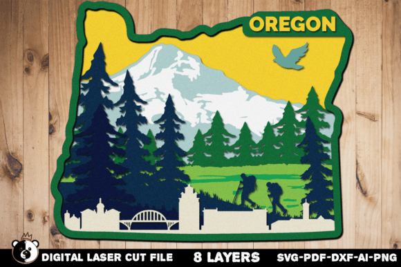 Oregon SVG, 3D Layered Laser Cut File: A Practical Tool for Creative and Manufacturing Workflows
