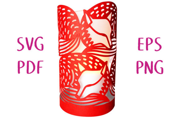 Sleeping Fox Lantern 3D: A Creative and Functional Papercut Design
